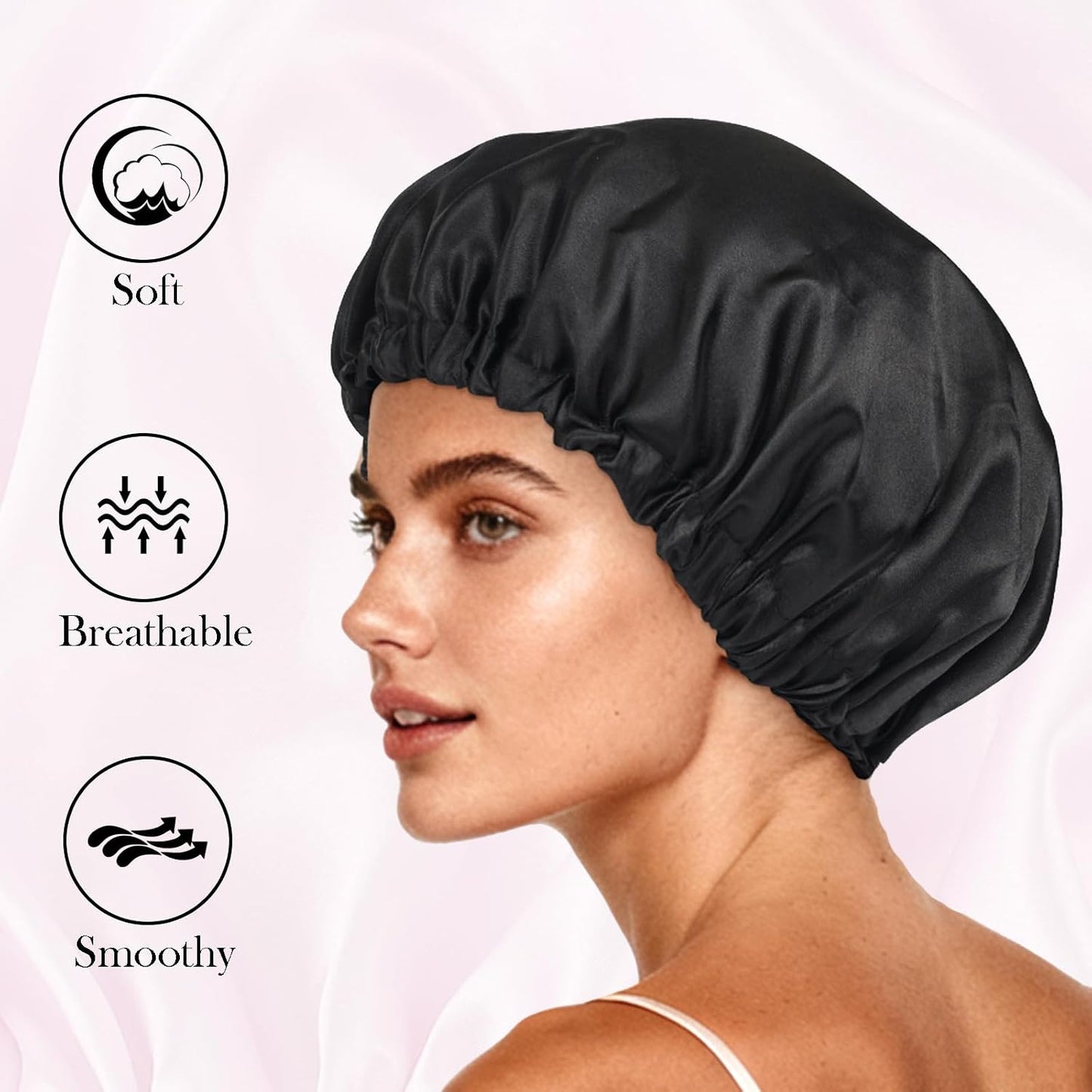 Satin Bonnet Double Layer Silk Bonnet for Sleeping Women for Natural Curly