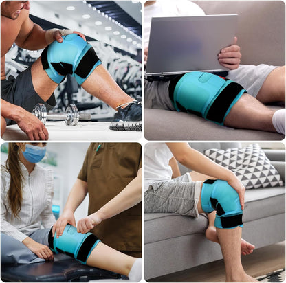 Comfytemp Large Knee Ice Pack Wrap Reusable Gel, FSA Eligible HSA, Knee Cold Compression Brace for Injuries, Pain Relief, Replacement Recovery, Arthritis, Surgery, Women Gift, Fathers Day Dad Men Gift