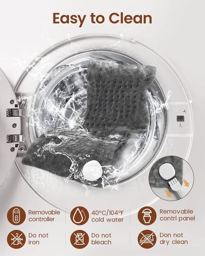RENPHO Electric Heating Pad for Back with 10 Heat Levels