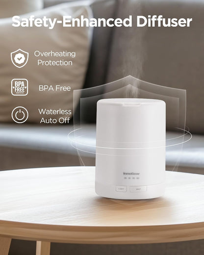 InnoGear 300ML Essential Oil Diffuser, Premium 5-in-1 Ultrasonic Aromatherapy Diffusers Mother's Gift Scent Humidifier Aroma Diffuser Vaporizer Auto-Off Timer for Room Office Home, Yellow, Medium