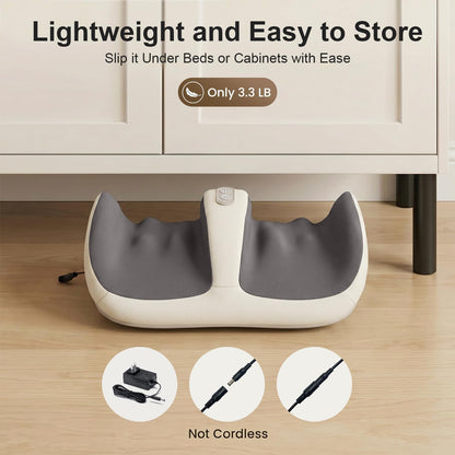 Nekteck Foot Massager with Heat & Foot Roller, Shiatsu Calf Leg Massager for Circulation and Neuropathy Pain Relief for Feet Care Home Office Gadgets Relaxing Massage Tools Gifts for Women Men Mom Dad