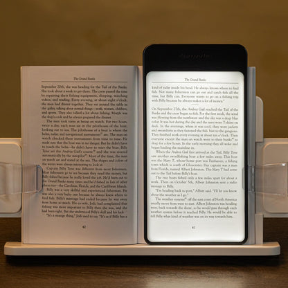 Plus Book Light, LED Reading Light, USB Rechargeable, Warm & Cool Tone, Portable Cordless Lamp for Bedtime Reading (Warm LED)