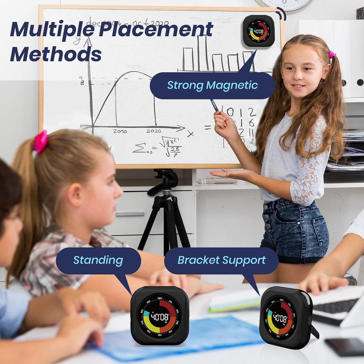 PERSUPER Visual Timer for Kids, Rechargeable 10-Hour Countdown/Up Timer