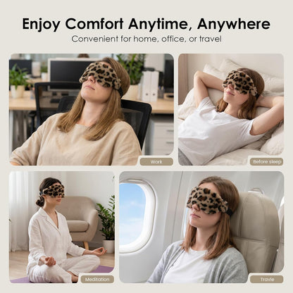 Heated Eye Mask for Dry Eyes, Steam Warm Compress for Stye Eye Treatment, Relieve, Hot Compress, Moist Heat Mask for Blepharitis (Steel Grey)