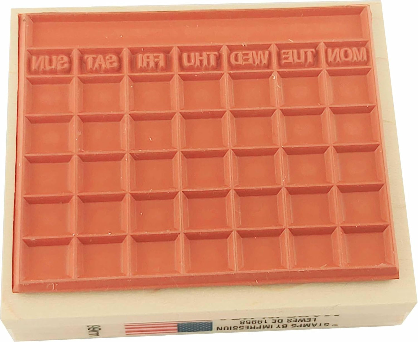 Stamps by Impression Journal, Habit Tracker, Calendar Rubber Stamp 2.25" x 2.75" 6 Row ST 1298