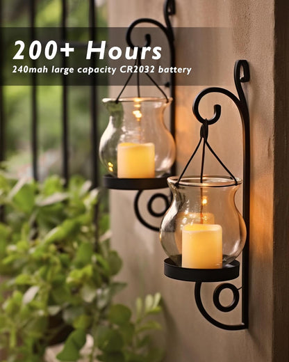 Homemory 24Pack Flickering Flameless Votive Candles for Wedding Decoration, 200+Hour Warm White Battery Operated LED Tealight, Electric Fake Candles for Party, Receptions, Halloween, Christmas