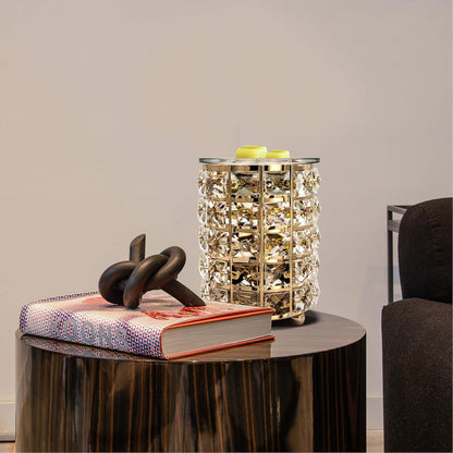 Leyoue Electric Crystal Wax Melt Warmer - Bulb Heating, Elegant Crystal Design, Quickly Melts Wax Blocks, Releases Long-Lasting Fragrance, Perfect Candle Wax Burner and Wax Warmer for Home Decor