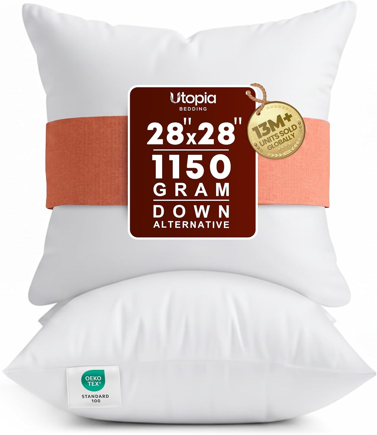 Utopia Bedding 12x20 Pillow Inserts, White Throw Pillows for Couch, 2 Pack