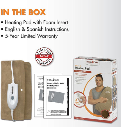 Deluxe Heating Pad Moist/Dry Heat Therapy