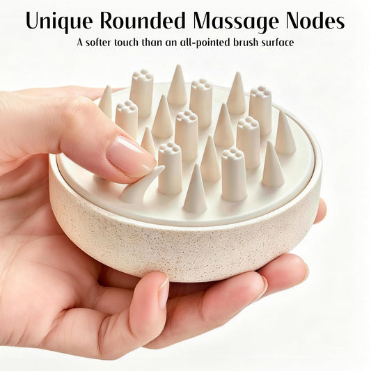HEETA Scalp Massager Hair Scrubber Shampoo Brush Exfoliator for Hair Growth