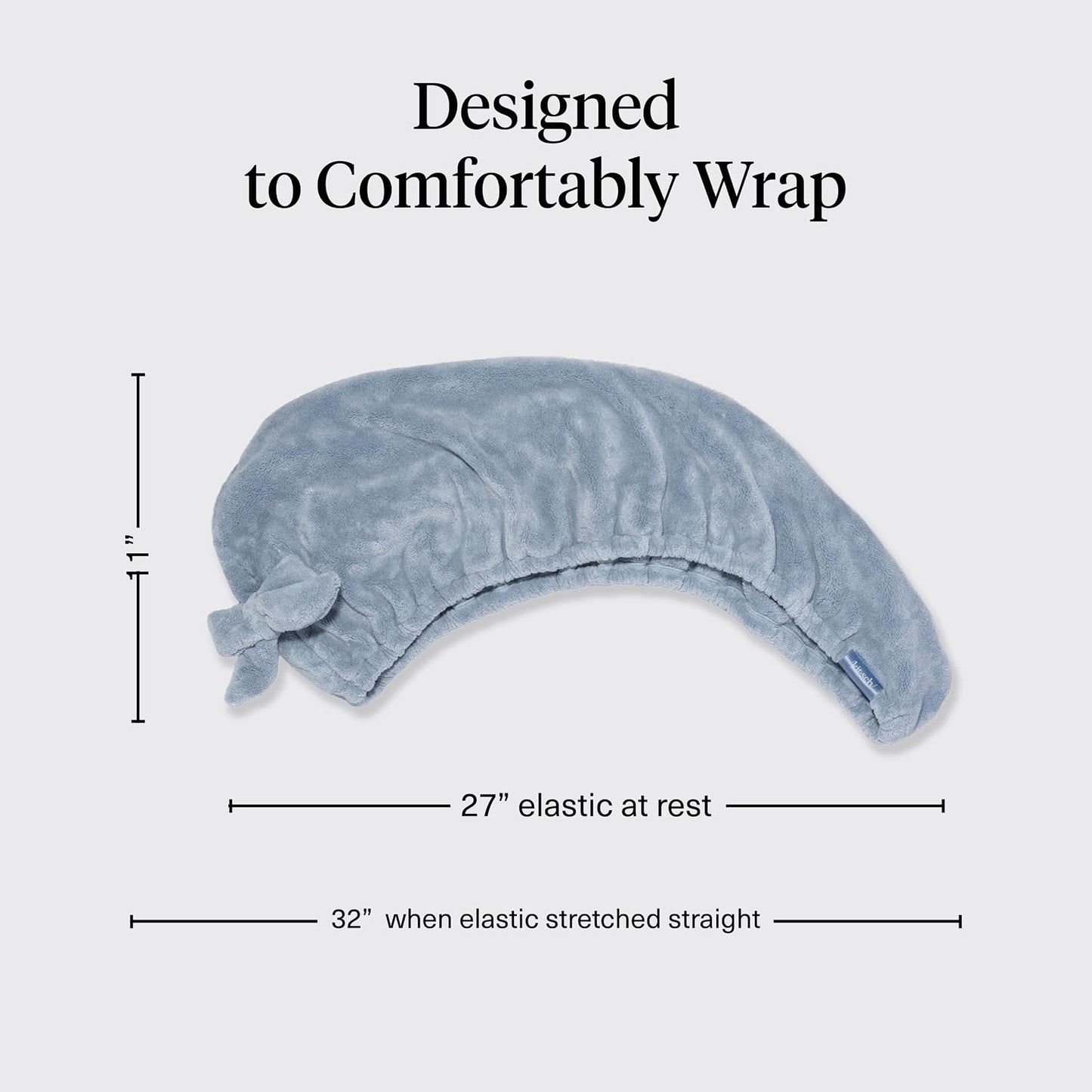 Kitsch Plush Microfiber Hair Towel Wrap for Women – Ultra Absorbent Microfiber Bath Towels for Wet, Curly, Long or Short Hair – Anti-Frizz Hair Wrap, Great Hair Care Gifts for Women