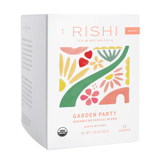 Rishi Tea Garden Party Organic Herbal Tea Bags, Caffeine Free, 15ct