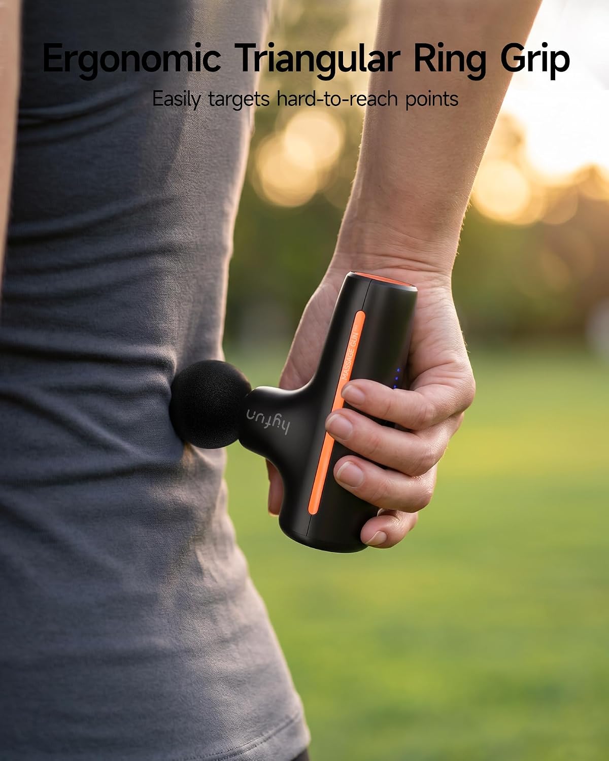 H1 Super Mini Massage Gun, Compact Portable Deep Tissue Massage Gun, Pocket-Sized Sports Travel Massager, Percussion Muscle Massager Gun for Home, Gym, Office, Black