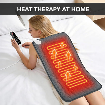 Extra Large Heating Pad for Back Pain Relief - 33"x17"Electric Heating Pad