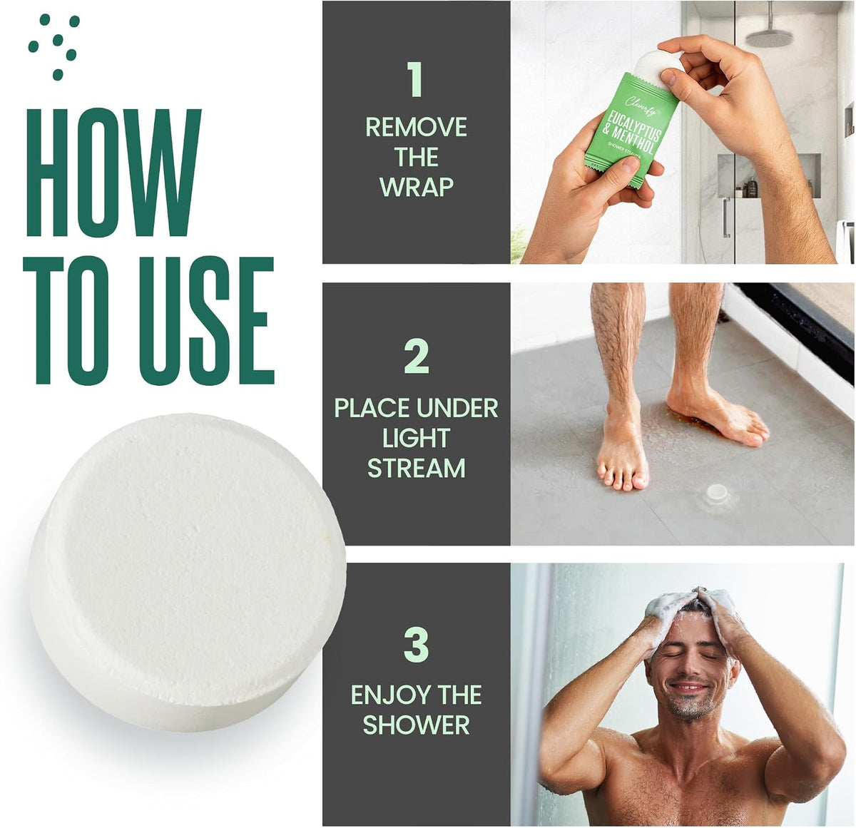 Cleverfy Shower Steamers Aromatherapy Gifts for Women and Men, 18 Tablets