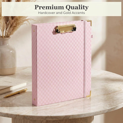 Aesthetic Clipboard Binder with Dividers - 3 Ring Organizer for Work