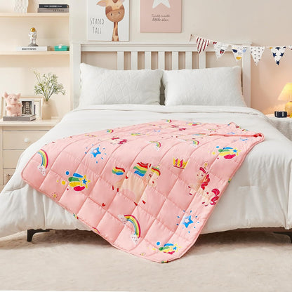 yescool Weighted Lap Pad 2 Pounds Weighted Lap Blanket, Space Plane Small Weighted Blanket, Weighted Throw Blanket Gifts for Travel Indoor Outdoor, 20"x30"