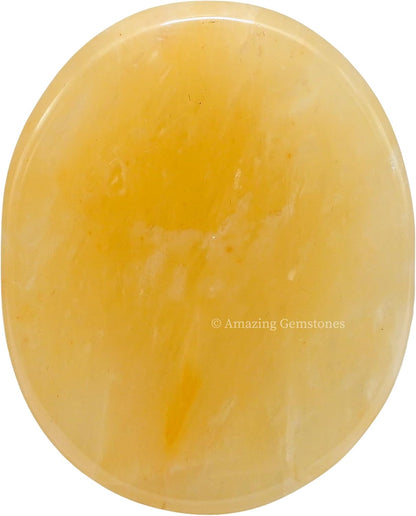 Amazing Gemstone Labradorite Thumb Worry Stone, Anxiety Stone, Healing Crystals - Piedra Crystal Fidget for Gift, Meditation, Calming, Relaxation, Stress Relief - Colors C