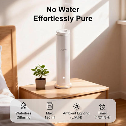 Waterless Diffuser Pro with 5 Scent Oils, Luxury Hotel-Class Essential Oil Diffuser Aromatherapy Machine with 1500 Sq Ft Cover, 6 Mist, 4.06Oz Air Diffusers for Home Large Room Hotel SPA