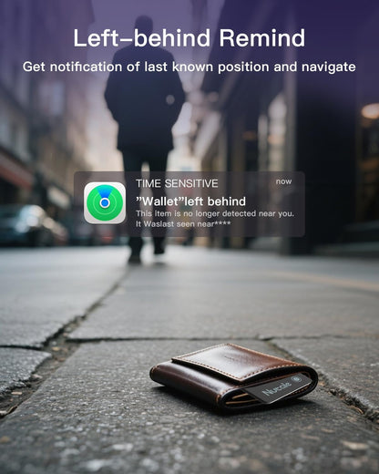 Apple MFI Tracking Card Rechargeable, Tracker for Find My(iOS Only)
