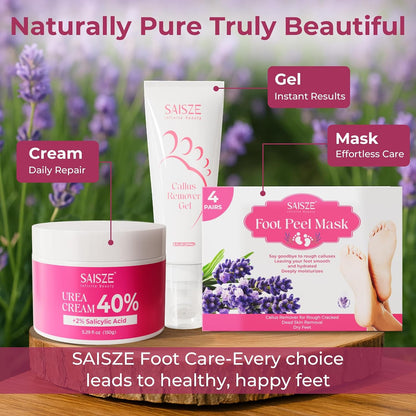Foot Peeling Mask, 4 Pairs Foot Peel Mask for Dry Cracked Feet, Dead Skin Callus Removal, Repair Soft Feet