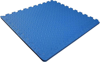 BalanceFrom Puzzle Exercise Mat 1/2" Thick, EVA Interlocking Foam Floor | Tiles for Home Gym, Mat for Home Workout Equipment, Floor Padding for Kids, Black, 24 in x 24 in x 1/2 in, 144 Sq Ft-36 Tiles