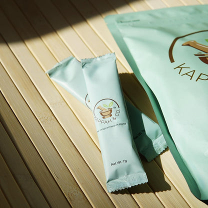Kappah & Co Organic Fennel Powder Sachets | Herbal Drink | Stomach Ease | 16 Count