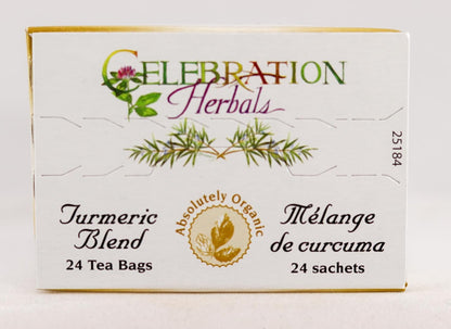 Celebration Herbals Organic Turmeric Ginger Lemon Blend, 24 Bags