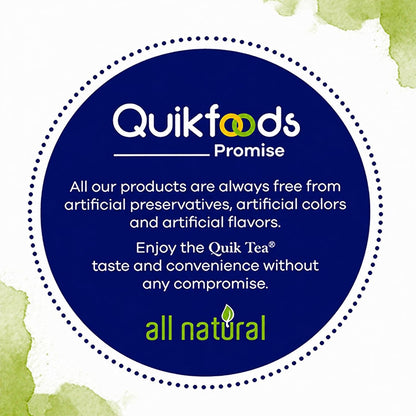 QuikTea Instant Chai Tea Latte Mix, Cardamom, Unsweetened, 10 Sachets