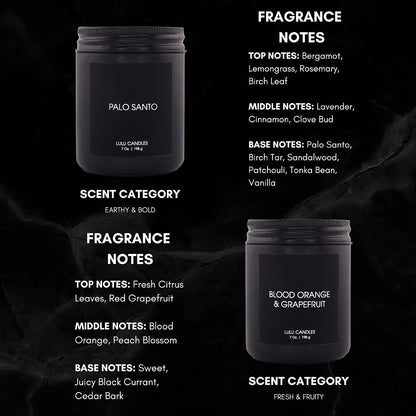 Lulu Candles | Jasmine, Oud & Sandalwood | Luxury Scented Soy Jar Candle | Hand Poured in The USA | Highly Scented & Long Lasting (9 Oz.)