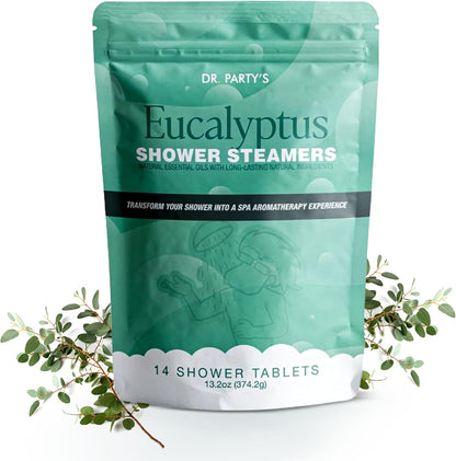 Citrus Grove Scented Shower Steamers - Aromatherapy Shower Tablets, Dermatologist Approved, Pack of 14