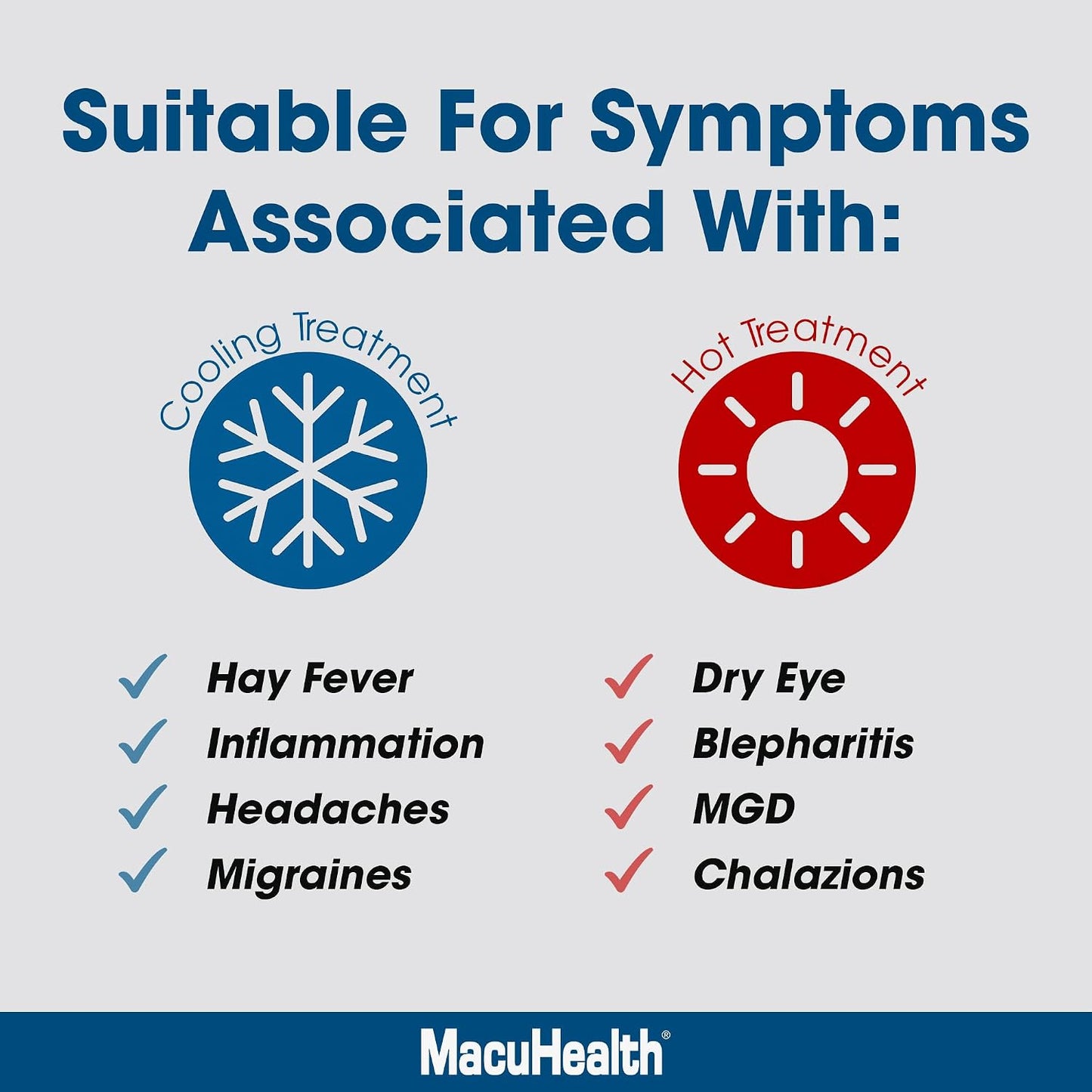MacuHealth MacuMask - Moist Heat Eye Compress for Dry Eyes, Blepharitis, MGD & Digital Eye Strain, Adjustable Strap, SterilEyes Technology, Microwave & Freezer Safe, Hot or Cold Compress (Premium)