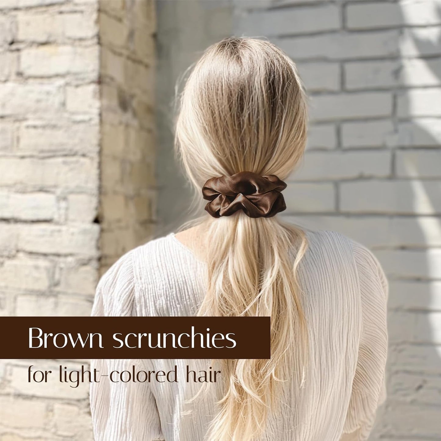 OLESILK Silk Scrunchies Oversized 100% Mulberry: Large for Women& Girls Long Thick Hair, Soft Smooth for No Damage Hair Care Sleeping