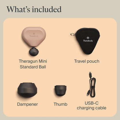 TheraGun Mini (3rd Generation) by Therabody – Ultra-Portable Massage Gun and Travel Essential for Fast, Effective Pain and Tension Relief Anywhere (Black)
