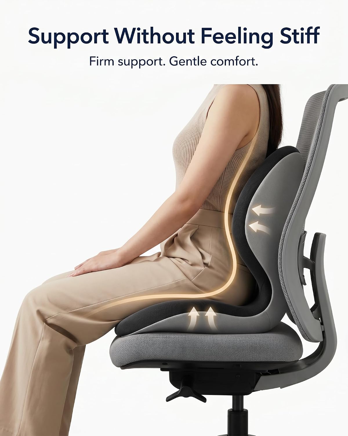 Ergonomic Back Posture Correcting Chair Support Seat Cushion for Office