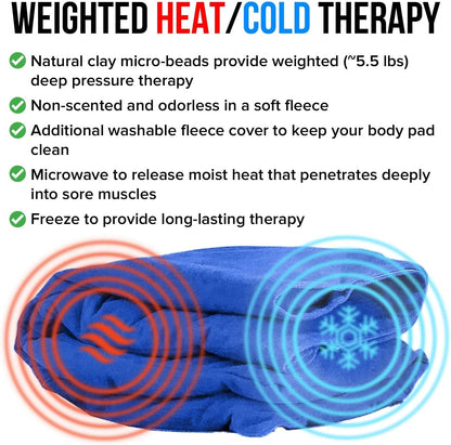 XL Heating Pad for Neck and Shoulders and Back, Microwavable Heating Pads, Microwave Heating Pad Microwavable, Natural Moist Heat Therapy Pad with Washable Cover. Heat Pad Microwavable, 1 Piece 22x13”