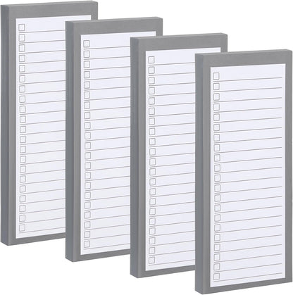 6 Pack Magnetic Notepads, Notepads Grocery List Magnet Pad for Fridge,Full Magnet Back Design Notepad for Grocery Lists, Shopping Lists, to-Do Lists(240 Sheets)
