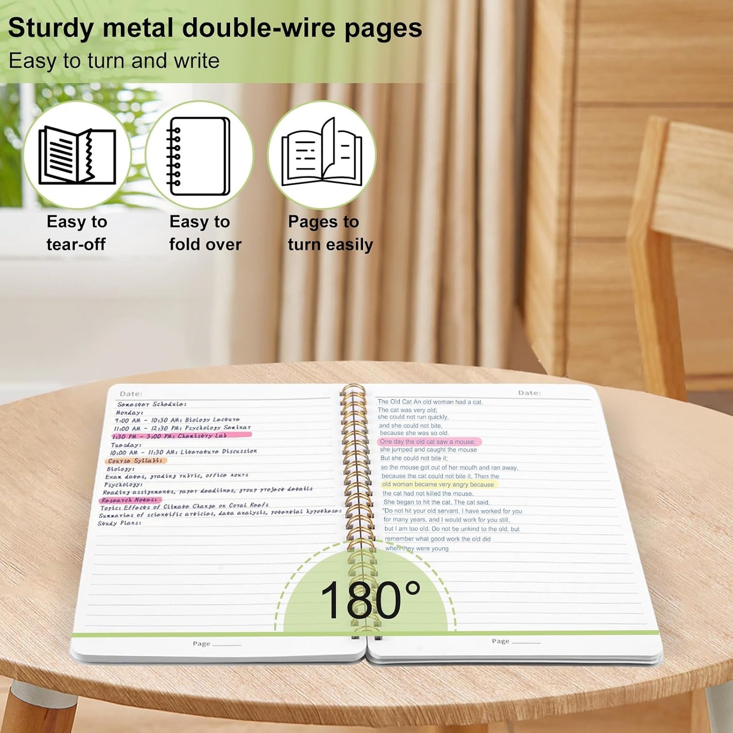 Utron 3 PCS Small Spiral Notebook 5x7, Notebooks for Note Taking, Morandi Spiral Journal Notebook, Work Notebook Small Notebooks 5x7 with Strap, Cute Notebooks for Women 70 Sheets/Note Books