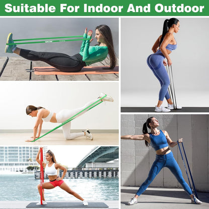 WIKDAY Resistance Bands for Working Out, Exercise Bands, Workout Bands, Pull Up Assistance Bands for Body Stretching Training Physical Therapy Muscle Training for Men & Women
