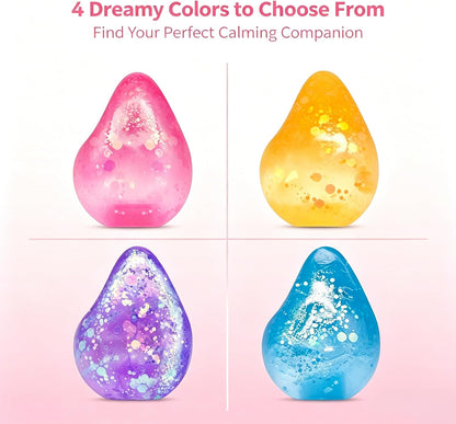 Fidget Toys Stress Balls for Kids & Adults - Changes Color in The Sun - Malt Sugar Squishy Fidget Toys - Slow Rise Gel Ball - Stretchy Squeeze Stress Relief Balls for Anxiety