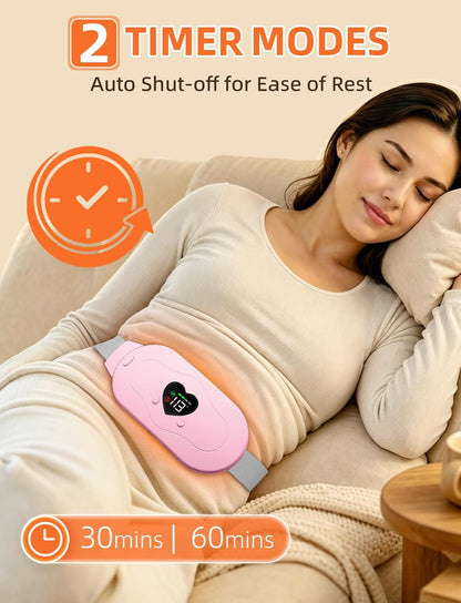Glyduny Portable Heart Heating Pads, Electric Cordless Heat Pad