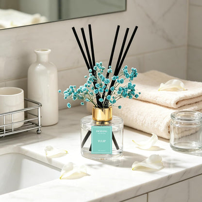 Reed Diffuser Set, Coconut 3.38 fl oz Oil Home Fragrance Bathroom Decor