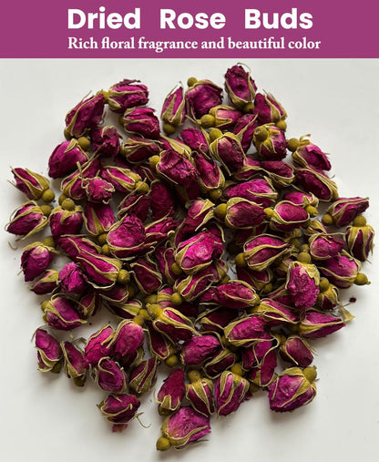 Dried Rose Petals & Dried Rose Buds, 8 oz/226 g