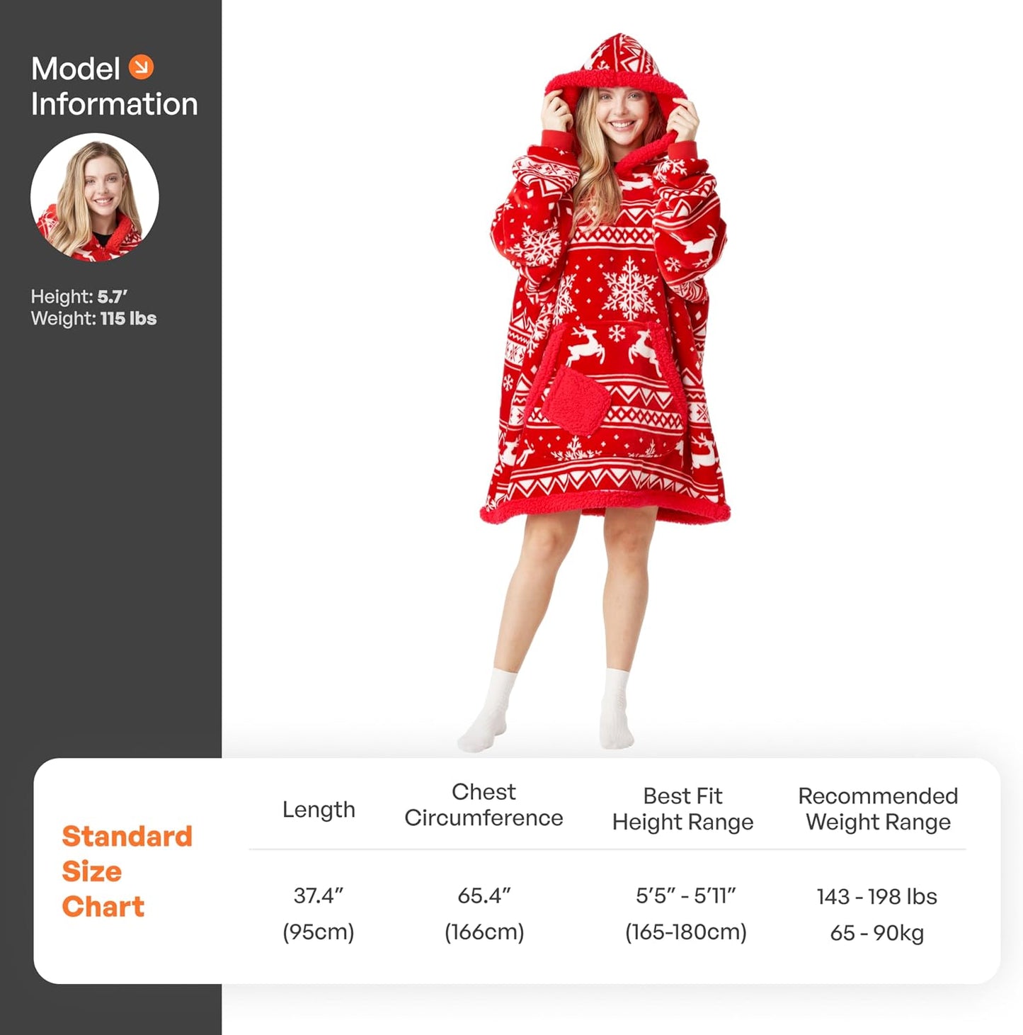 Giggling Getup Wearable Blanket Hoodie for Adults Gifts for Teen Girls Sister Women Sherpa Fleece Printed Hooded Blanket Sweatshirt Warm Cozy with Pocket & Sleeves Beige Cat