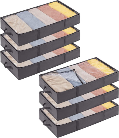 Lifewit 95L Under Bed Storage Container, Blanket Organizer, Gray