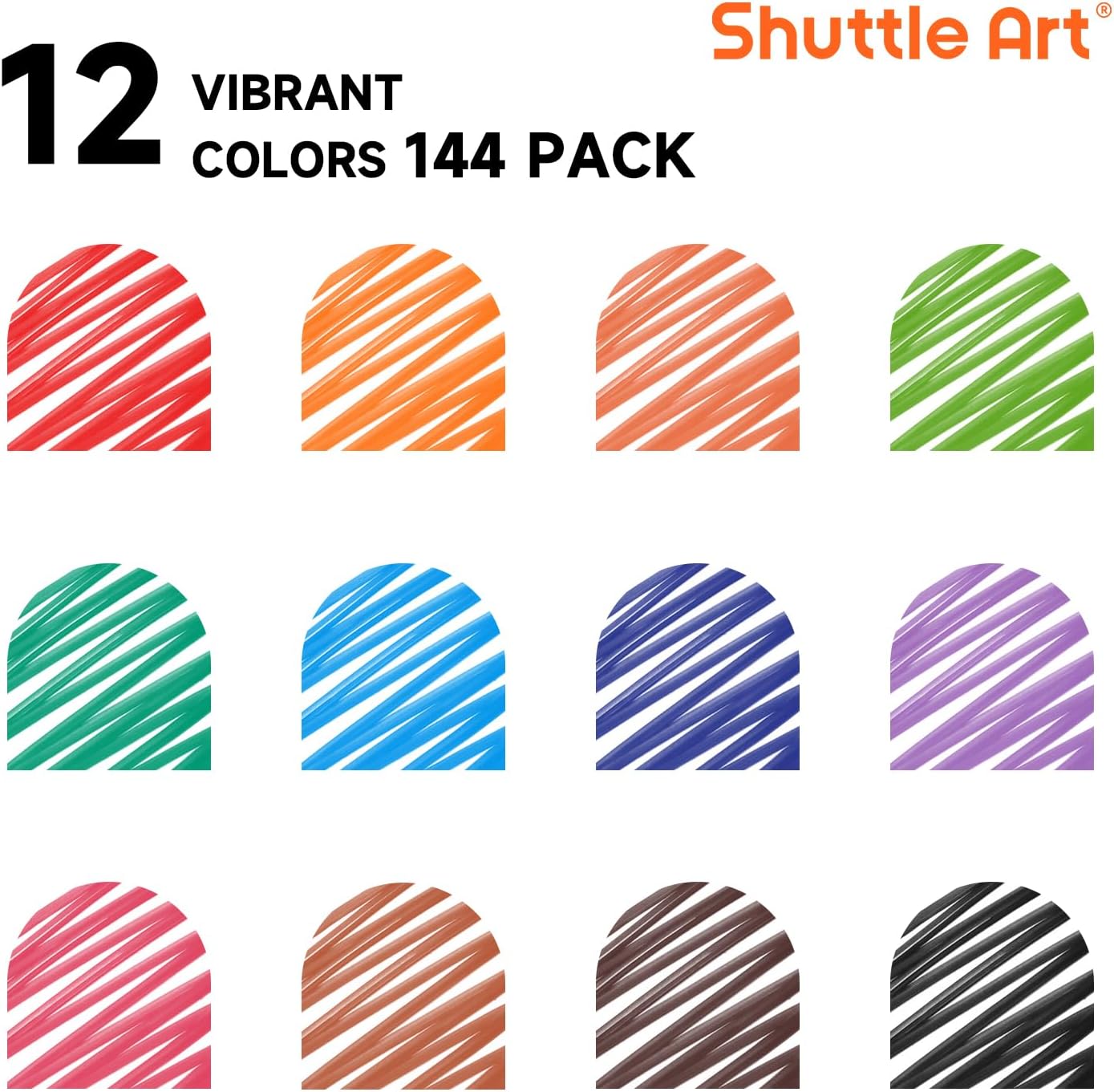 Shuttle Art Magnetic Whiteboard Markers, 20 Pieces Fine Tip and Eraser, Dry Erase Whiteboard Markers, for Writing on Whiteboards, Weekly Planner, Glass for School Office Home