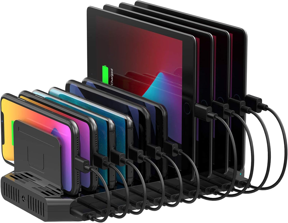 Unitek 10 USB Charging Station Multiple Devices for iPad Tablet iPhone Mic