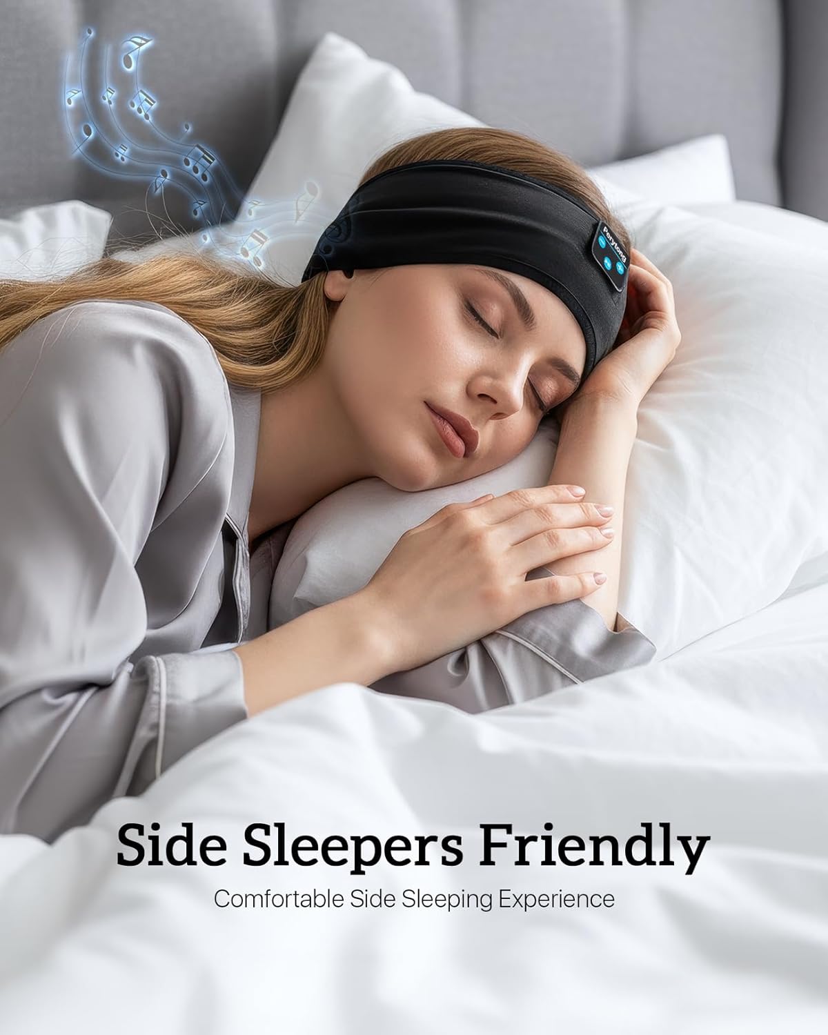 Perytong 2 Pack Sleep Headphones, Sleeping Headphones | Bluetooth Headband with Ultra-Thin HD Stereo Speaker, Wireless Headphone for Sports, Insomnia, Yoga, Air Travel, Meditation