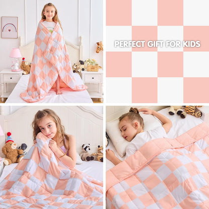 yescool Weighted Lap Pad 2 Pounds Weighted Lap Blanket, Space Plane Small Weighted Blanket, Weighted Throw Blanket Gifts for Travel Indoor Outdoor, 20"x30"