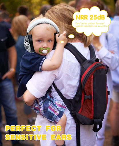 PROHEAR 032 Kids Ear Protection – Ear Muffs for Noise Reduction, 25NRR Noise Cancelling Headphones for Kids,Toddlers, Autism, Sensory Use, Hearing Protection – Orange